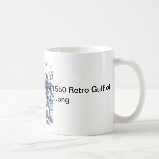 Mug Golfo De México Côte Du Golfe 1550 Golfe Rétro Du