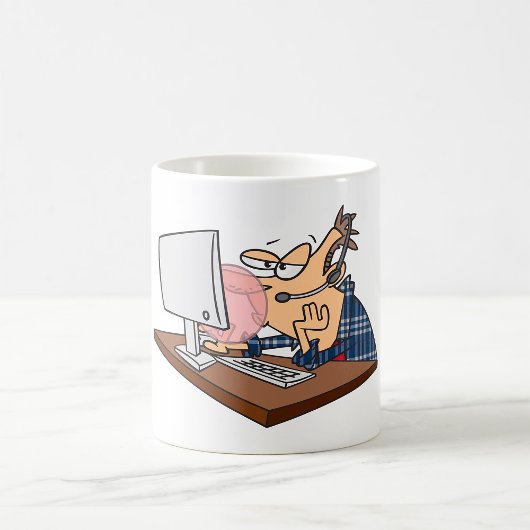 Mug Gomme à bulles amusante pour le support technique 