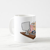 Mug Gomme à bulles amusante pour le support technique  (Devant gauche)