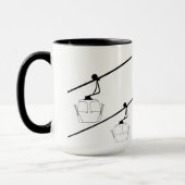 Mug gondole noire silhouette (Gauche)