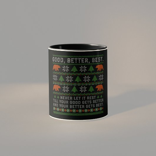 Mug Good Better Best Never Let It Rest Christmas Quote