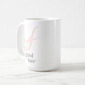 Mug Good Hair Simple Logo Salon de coiffure (Devant gauche)