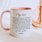 Mug Good Morning Beautiful Custom Wife Note