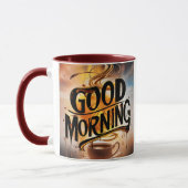 Mug Good Morning Coffee Art #3 (Gauche)