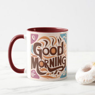 Mug Good Morning Coffee Art #9