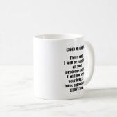 Mug Good Morning de DIEU (personnalisation) (Devant droit)