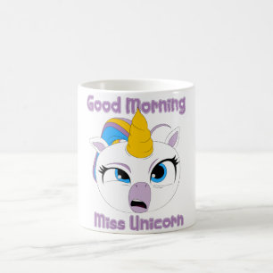 Mug Good Morning Miss Unicorn funny tired unicorn