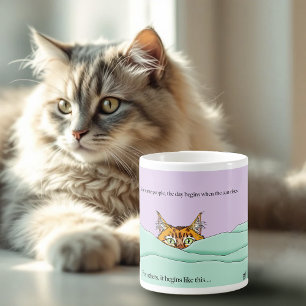 Mug Good Morning Orange Cat Funny