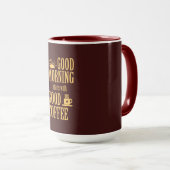 Mug Good morning starts with good coffee (Devant droit)