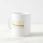 Mug Good Morning Sunshine Cute Citation tendance Jaune (Devant gauche)