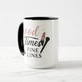 Mug Good Times, Fine Lines (Makeup) | Halloween Gifts (Devant gauche)