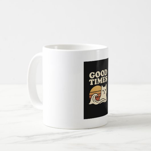 Mug Good Times Retro - Vibes positives Vintages (Devant gauche)
