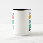 Mug Good Vibes Fleurs marguerites colorées (Centre)