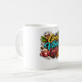 Mug Good Vibes Only Coffee Sticker (Devant gauche)
