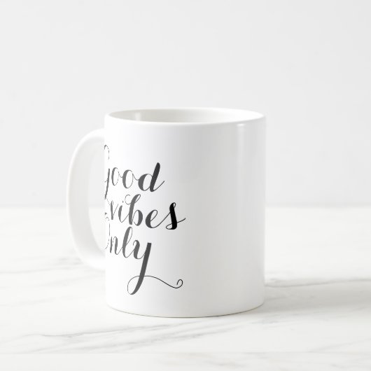 Mug Good Vibes, seule une motivation inspirante (Devant gauche)