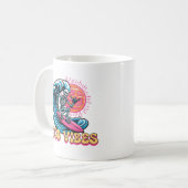 Mug Good Vibes - Surf - Vibes d'été (Devant gauche)