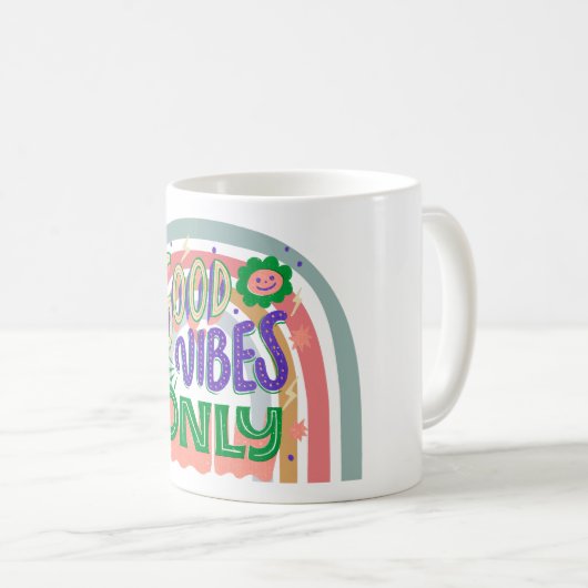 Mug Good Vibes uniquement (Devant droit)