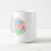 Mug Good Vibes uniquement | Retro Vintage (Devant gauche)