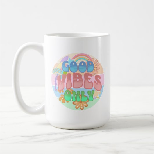 Mug Good Vibes uniquement | Retro Vintage (Gauche)