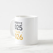 Mug Goodbye 2025 — Hello 2026 _ Bold Modern Contrast (Devant gauche)
