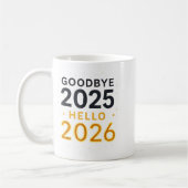 Mug Goodbye 2025 — Hello 2026 _ Bold Modern Contrast (Gauche)
