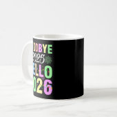 Mug Goodbye 2025 Hello 2026 Christmas Lights Happy New (Devant gauche)