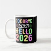 Mug Goodbye 2025 Hello 2026 Christmas Lights Happy New (Gauche)