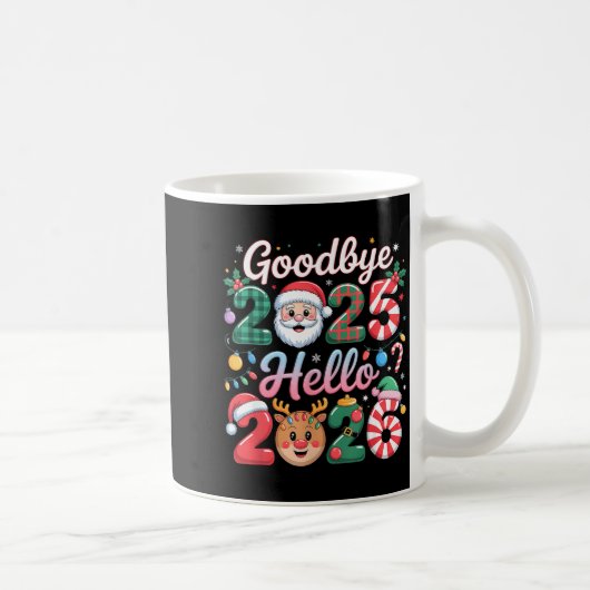 Mug Goodbye 2025 Hello 2026 Christmas New Year Gift  (Droite)