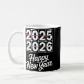 Mug Goodbye 2025 Hello 2026 Clock Happy New Year Party (Gauche)