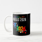Mug Goodbye 2025 Hello 2026 Funny Cartoon New Year Boy (Gauche)