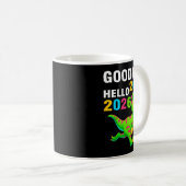 Mug Goodbye 2025 Hello 2026 T Rex Happy New Year 2026 (Devant droit)