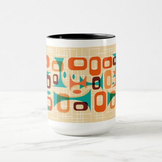 Mug Googies graphiques modernes du milieu du siècle (Centre)