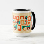 Mug Googies graphiques modernes du milieu du siècle (Devant droit)