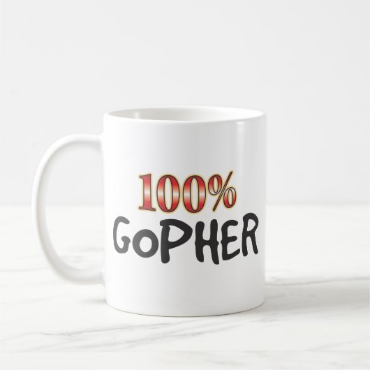 Mug Gopher 100 pour cent (Gauche)