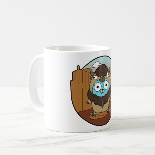 Mug Gopher de Buffalo dans le désert (Devant gauche)