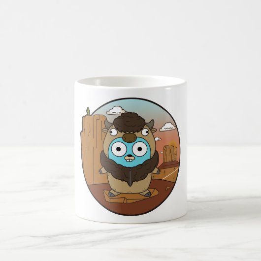 Mug Gopher de Buffalo dans le désert (Centre)