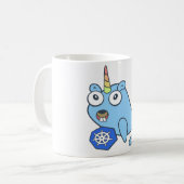 Mug Gopher Docker unicorne avec Kubernetes (Devant gauche)