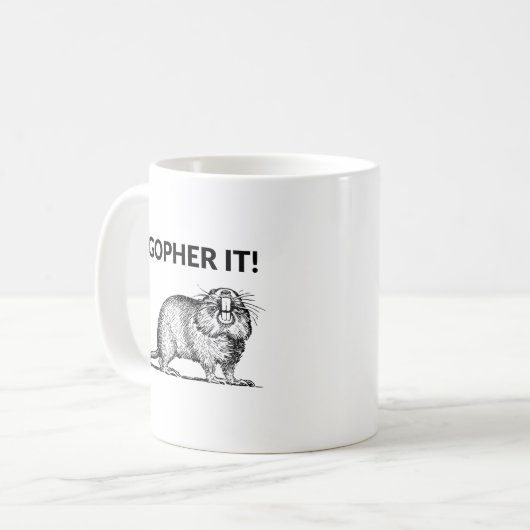 Mug Gopher It Funky Gopher Pun (Devant gauche)