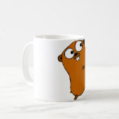 Mug Gopher personnalisable mignon (Devant gauche)