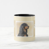 Mug Gordon Setter Painting - Cute Original Dog Art (Centre)