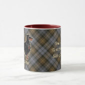 Mug Gordon Setter sur Patiné Gordon Tartan (Centre)