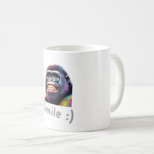 Mug Gorila sonriendo (Devant droit)