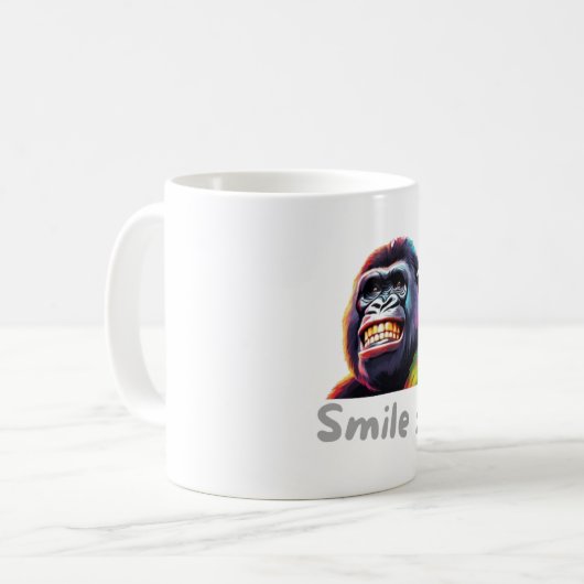 Mug Gorila sonriendo (Devant gauche)