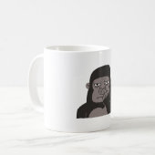 Mug Gorilla cueillir le nez à l'aide du Doodle à doigt (Devant gauche)
