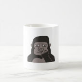 Mug Gorilla cueillir le nez à l'aide du Doodle à doigt (Centre)