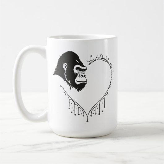 Mug Gorilla Heartbeat (Gauche)