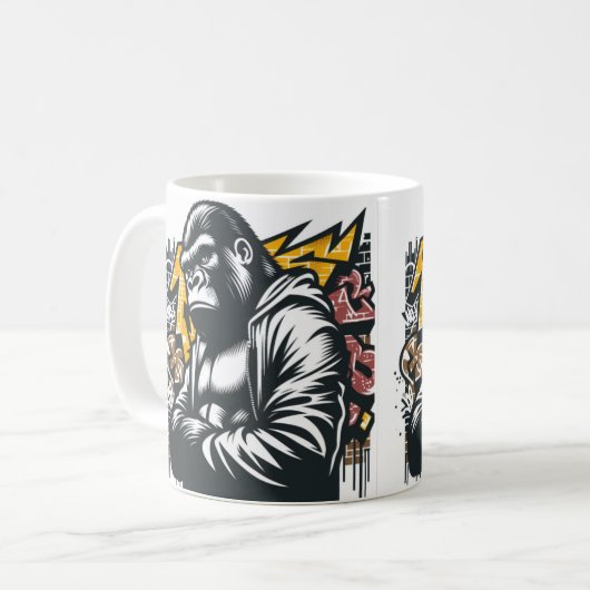 Mug Gorilla Mug, Cool sauvage (Devant gauche)