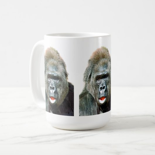 MUG GORILLE DRÔLE MIGNON (Devant gauche)
