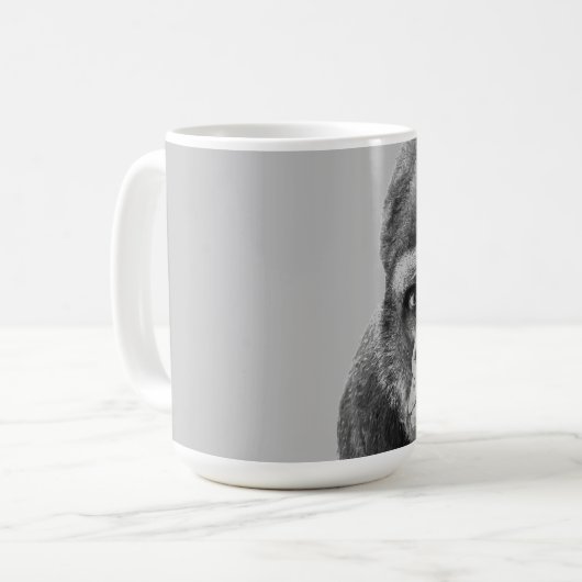 Mug Gorille noire blanche (Devant gauche)