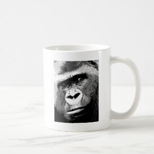 Mug Gorille noire et blanche
